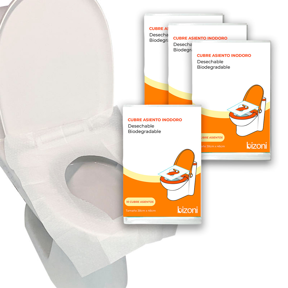 Cubre Asiento Biodegradable Flushable | SafeSeat Bizoni®
