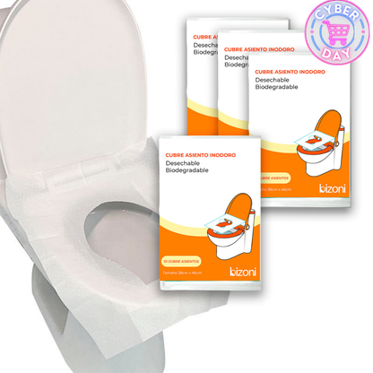 Cubre Asiento Biodegradable Flushable | SafeSeat Bizoni®
