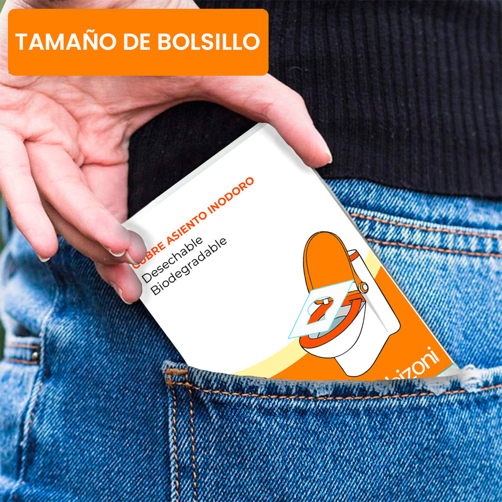 Bizoni SafeSeat™ Cubre Asiento Biodegradable Flushable