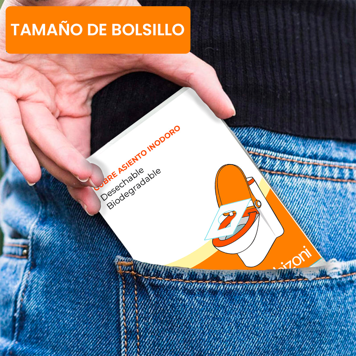 Bizoni SafeSeat™ Cubre Asiento Biodegradable Flushable