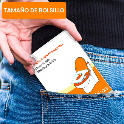 SafeSeat Bizoni®️ Cubre Asiento Biodegradable Flushable