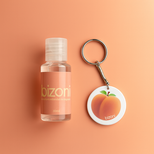 Regalos Bizoni®️ Alcohol gel + Llavero