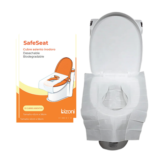 Cubre Asiento Biodegradable Flushable | SafeSeat Bizoni®