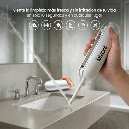 TravelClean Bizoni®️ Bidet Portátil Eléctrico Premium