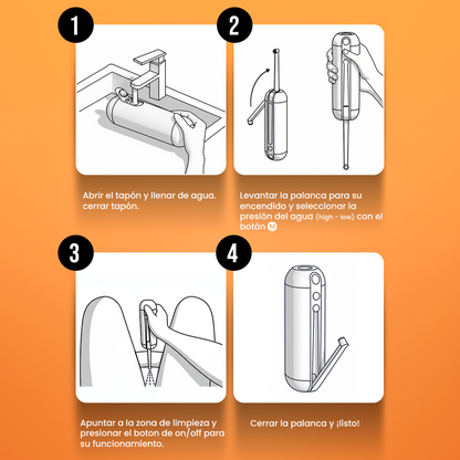 Pack Higiene Portátil Completa | Bidet Portátil + Botella de Higiene Femenina